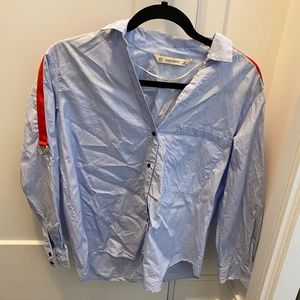 Zara Light Blue Dress Shirt Oversized - XS